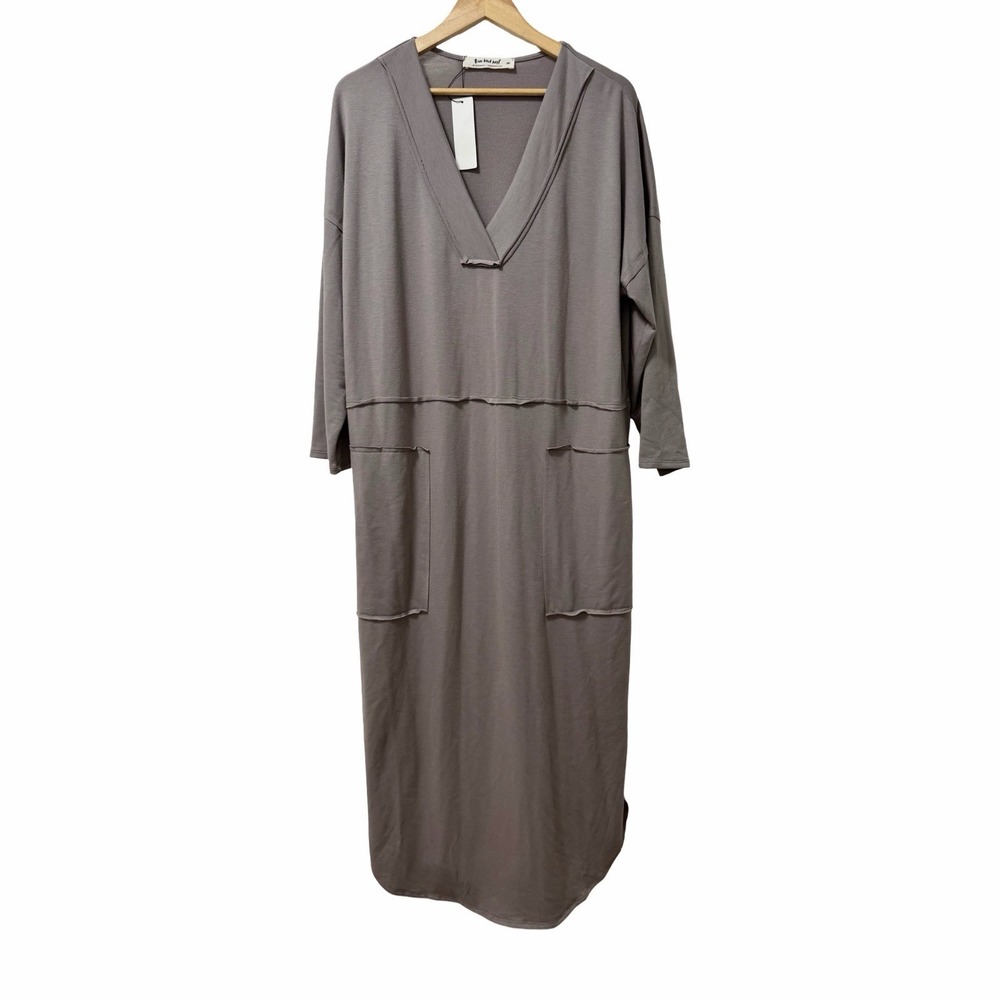 Three Bird Nest The Nest Meadow Long Sleeve Maxi Dress Size M Coco Oversized NEW